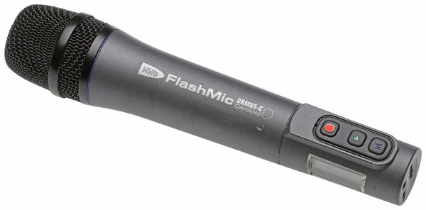 HHB DRM85-C Flash Mic Cardioid ENG Recording Condenser Cordless Microphone USB [Used]-www.prostudioconnection.com