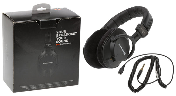 Beyerdynamic DT-250 250 ohm Lightweight Closed Dynamic Headphones With Cable NEW-www.prostudioconnection.com