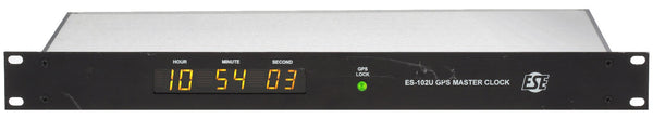 ESE ES-102U UPGRADED ublox GPS SMPTE/EBU TC90 Timecode LED Clock Time Receiver [Used]-www.prostudioconnection.com