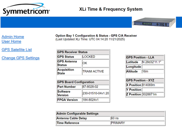 Symmetricom XLi OCXO UPGRADED GPS LPN 10MHz Oscillator NTP Time Server IRIG-B-www.prostudioconnection.com