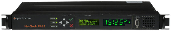 Spectracom 9483 NetClock TCXO GPS GLONASS Beidou NTP Network Time Server-www.prostudioconnection.com