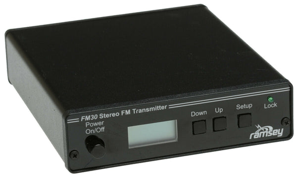 Ramsey FM30 Stereo Low Power FM Home Gym Audio HiFi Transmitter LCD LPFM Part 15 [Used]-www.prostudioconnection.com