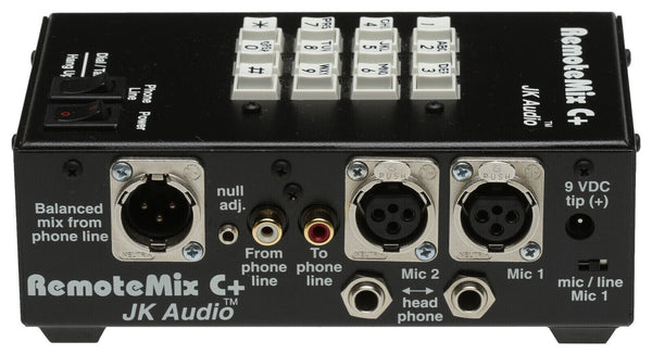 JK Audio RemoteMix C+ Remote Mixer Broadcast Hybrid Phone Line Audio Interface-www.prostudioconnection.com