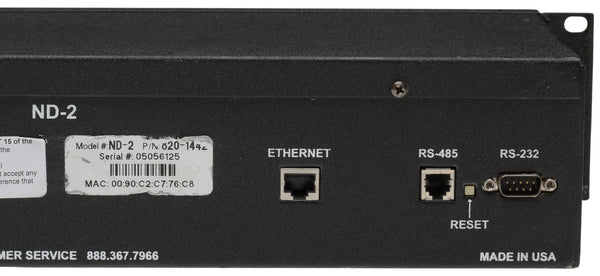 Symmetricom ND-2 NTP Internet IP Synchronized Red LED Wall Clock Ethernet ND2 [Refurbished]-www.prostudioconnection.com