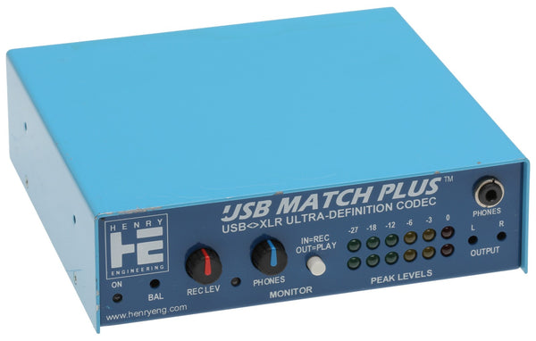 Henry Engineering USB Matchbox Plus Broadcast AES Digital Balanced Analog Audio-www.prostudioconnection.com