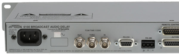Symetrix Airtools 6100 AES Digital Audio Broadcast Profanity Delay DUMP Button-www.prostudioconnection.com