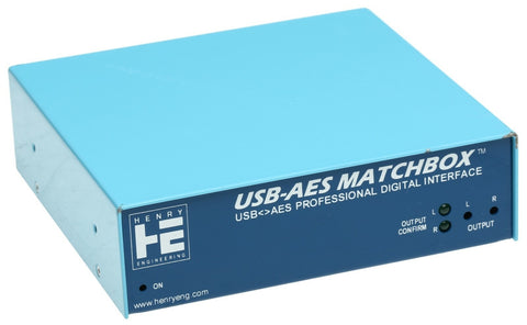 Henry Engineering USB-AES Matchbox Broadcast XLR Analog Digital Audio Interface [Used]-www.prostudioconnection.com
