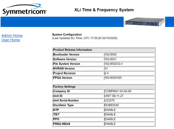 Symmetricom XLi Rubidium UPGRADED GPS 10MHz Oscillator NTP Time Server LOADED!!-www.prostudioconnection.com