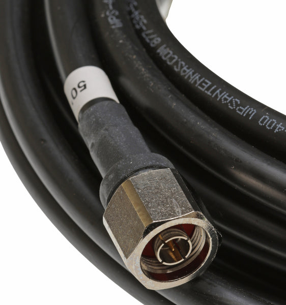 50ft LMR-400 RG-8 Low Loss GPS Antenna Downlead Coax Cable w/ N Connector Male-www.prostudioconnection.com