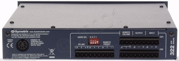 Symetrix 322 Digital Dynamics DSP Processor • New In Box ** NO POWER SUPPLY **-www.prostudioconnection.com