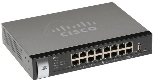 Cisco RV-325 RV325 14 Port Gigabit Wired OpenVPN VPN Firewall Router Rackmounted-www.prostudioconnection.com