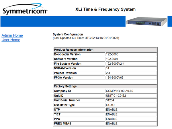 Symmetricom XLi GPS OCXO 10MHz Oscillator NTP Time Server w/ PPO TIET Freq Meas [Used]-www.prostudioconnection.com