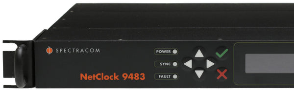 Spectracom 9483 OCXO GPS NENA ASCII NetClock NTP Network Time Server 10MHz 1PPS-www.prostudioconnection.com