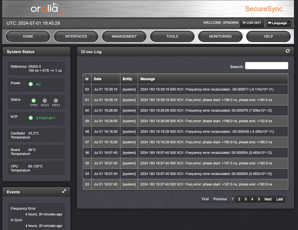 Spectracom SecureSync 013 OCXO NTP Network Time Server GPS 10MHz Oscillator [Used]-www.prostudioconnection.com