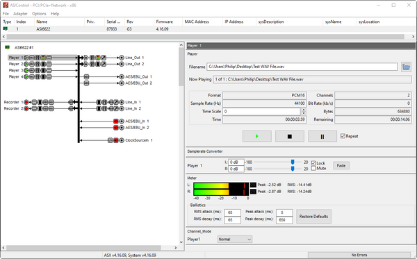 AudioScience ASI6622 PCIe Broadcast Multichannel AES Digital & Balanced Analog [Used]-www.prostudioconnection.com