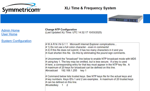 Symmetricom XLi OCXO UPGRADED GPS 10MHz LPN Oscillator NTP Time Server IRIG-B-www.prostudioconnection.com