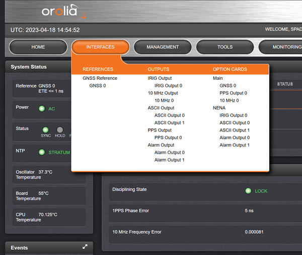 Spectracom 9483 OCXO GPS NENA ASCII NetClock NTP Network Time Server 10MHz 1PPS-www.prostudioconnection.com