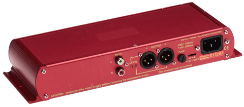 Sonifex Redbox RB-UL1 Stereo Unbalanced Audio RCA Phono Balanced XLR Converter-www.prostudioconnection.com