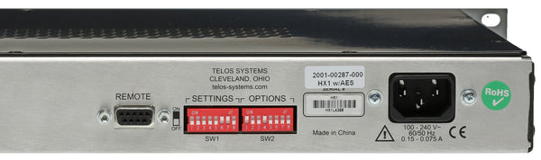 Telos HX1 with AES Digital Audio Broadcast Hybrid / Phone Line Console Interface-www.prostudioconnection.com