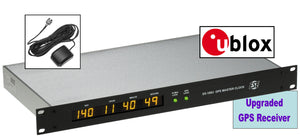 ESE ES-185U/NTP ublox GPS 10MHz 1KHz SMPTE/EBU TC90 Timecode LED Atomic Clock [Used]-www.prostudioconnection.com