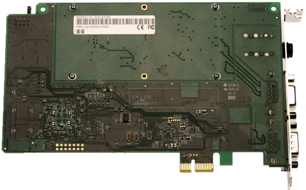 AudioScience ASI5211 Broadcast Mic Preamp Balanced Analog PCIe Card w/XLR Cables-www.prostudioconnection.com