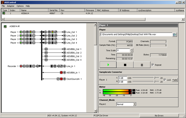 AudioScience ASI6614 Broadcast Multichannel PCIe AES Digital Sound Card Balanced-www.prostudioconnection.com