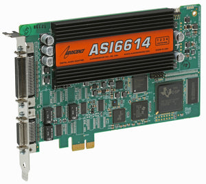 AudioScience ASI6614 Broadcast Multichannel PCIe AES Digital Sound Card Balanced [Refurbished]-www.prostudioconnection.com