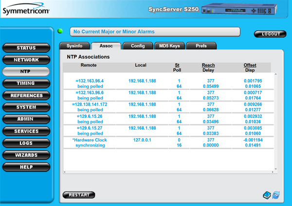 Symmetricom SyncServer 1520R-S250 UPGRADED ublox GPS NTP Network Time Server-www.prostudioconnection.com