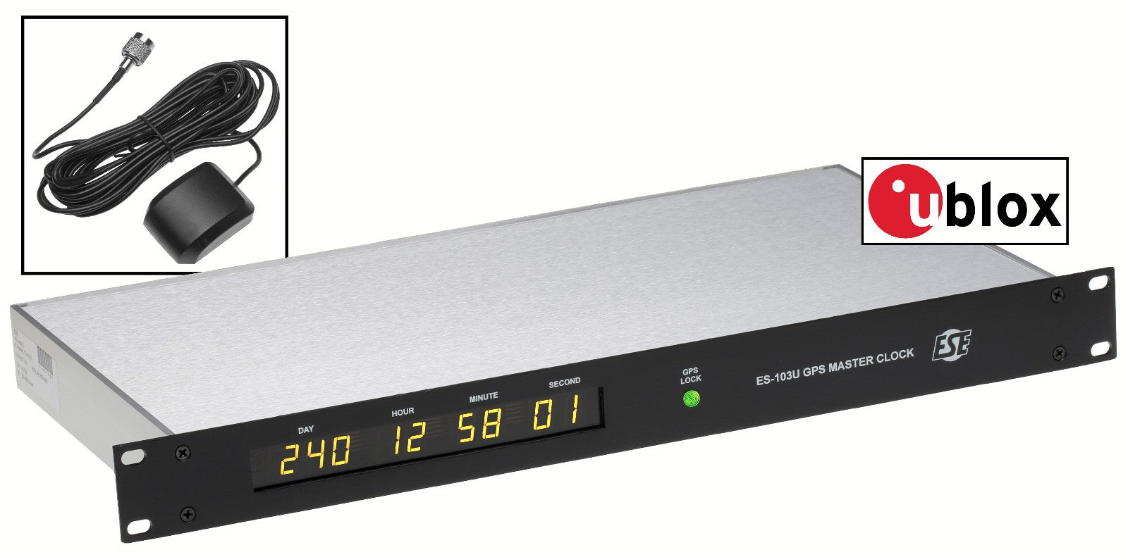 ESE ES-103U GPS Satellite IRIG-B RS-232 TC90 Timecode Atomic Clock Time Receiver [Used]-www.prostudioconnection.com