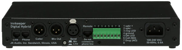 JK Audio Innkeeper 1x Digital Hybrid Broadcast Phone Audio Console Interface IFB-www.prostudioconnection.com