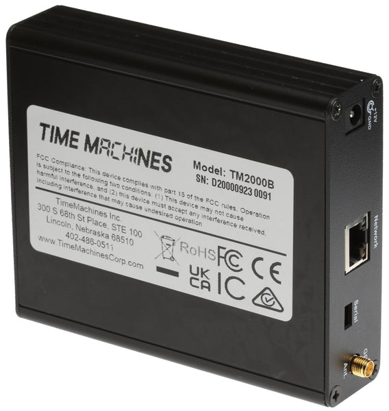 TimeMachines TM2000B GPS OCXO Disciplined PTP NTP Network Time Server w/ Antenna-www.prostudioconnection.com