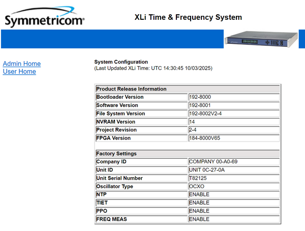 Symmetricom XLi OCXO UPGRADED GPS 10MHz LPN Oscillator NTP Time Server IRIG-B-www.prostudioconnection.com