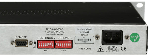 Telos HX1 AES Digital Hybrid Broadcast Phone Line Audio Console Interface MINT-www.prostudioconnection.com