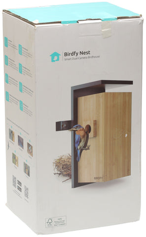 Birdify Nest Smart Dual-Camera Birdhouse - NEW OPEN BOX-www.prostudioconnection.com