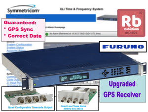 Symmetricom XLi Rubidium UPGRADED GPS 10MHz Oscillator NTP Time Server LOADED!!-www.prostudioconnection.com