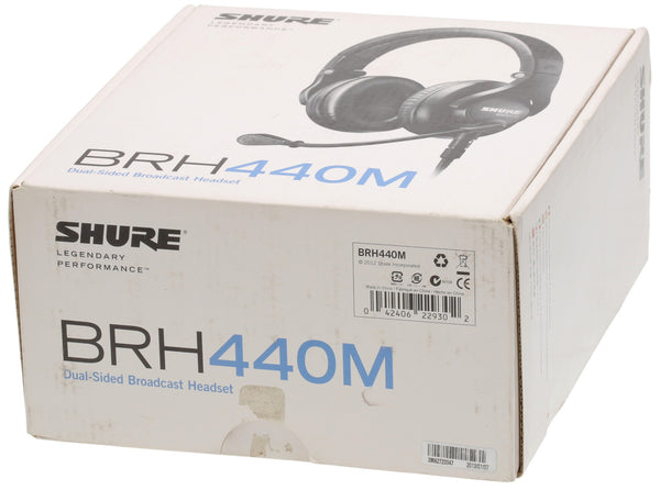 NEW Shure BRH440M Stereo Broadcast Headset Dynamic Cardioid Microphone NO CABLE-www.prostudioconnection.com