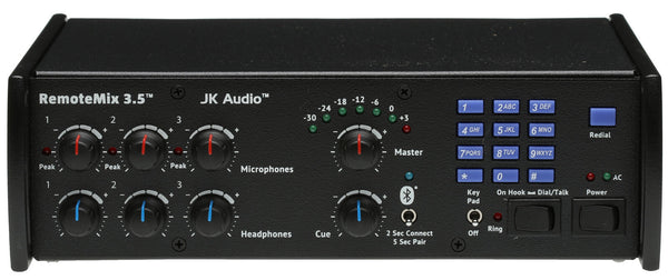 JK Audio RemoteMix 3.5 Bluetooth Broadcast Remote Mixer Cellphone Hybrid - NEW-www.prostudioconnection.com