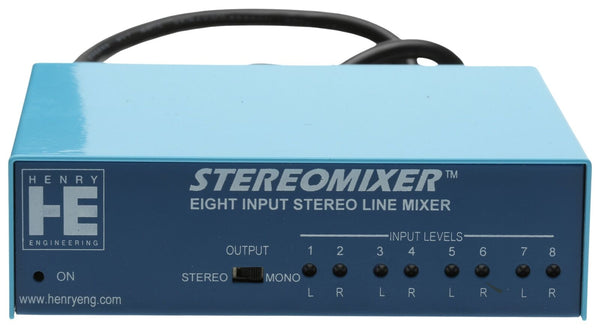 Henry Engineering StereoMixer 4 Stereo Channel Utility Mixer for Balanced Audio-www.prostudioconnection.com