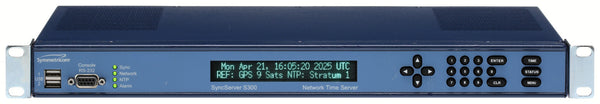 Symmetricom SyncServer S300 PTP UPGRADED GPS NTP Network Time Server NEW DISPLAY-www.prostudioconnection.com