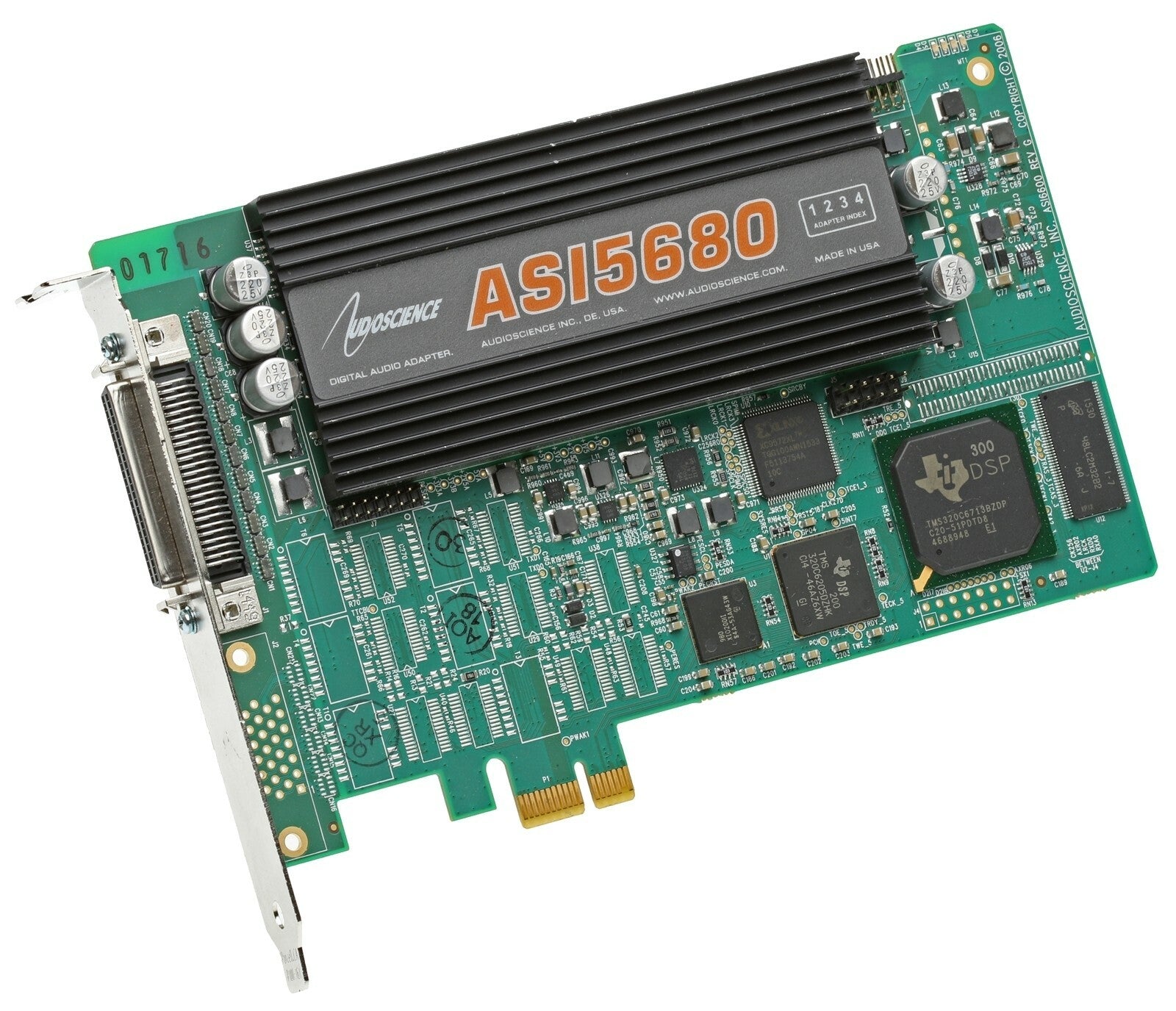 AudioScience ASI5680 Balanced Analog Multichannel Broadcast Sound Card ...