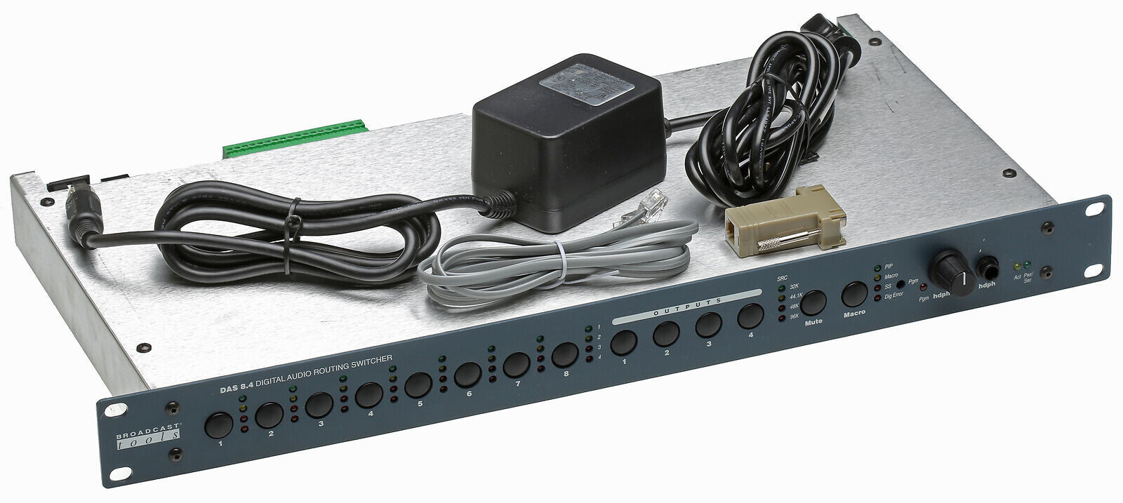 Broadcast Tools DAS 8.4 AES Digital Audio Broadcast Automation Switcher Router [Used]-www.prostudioconnection.com