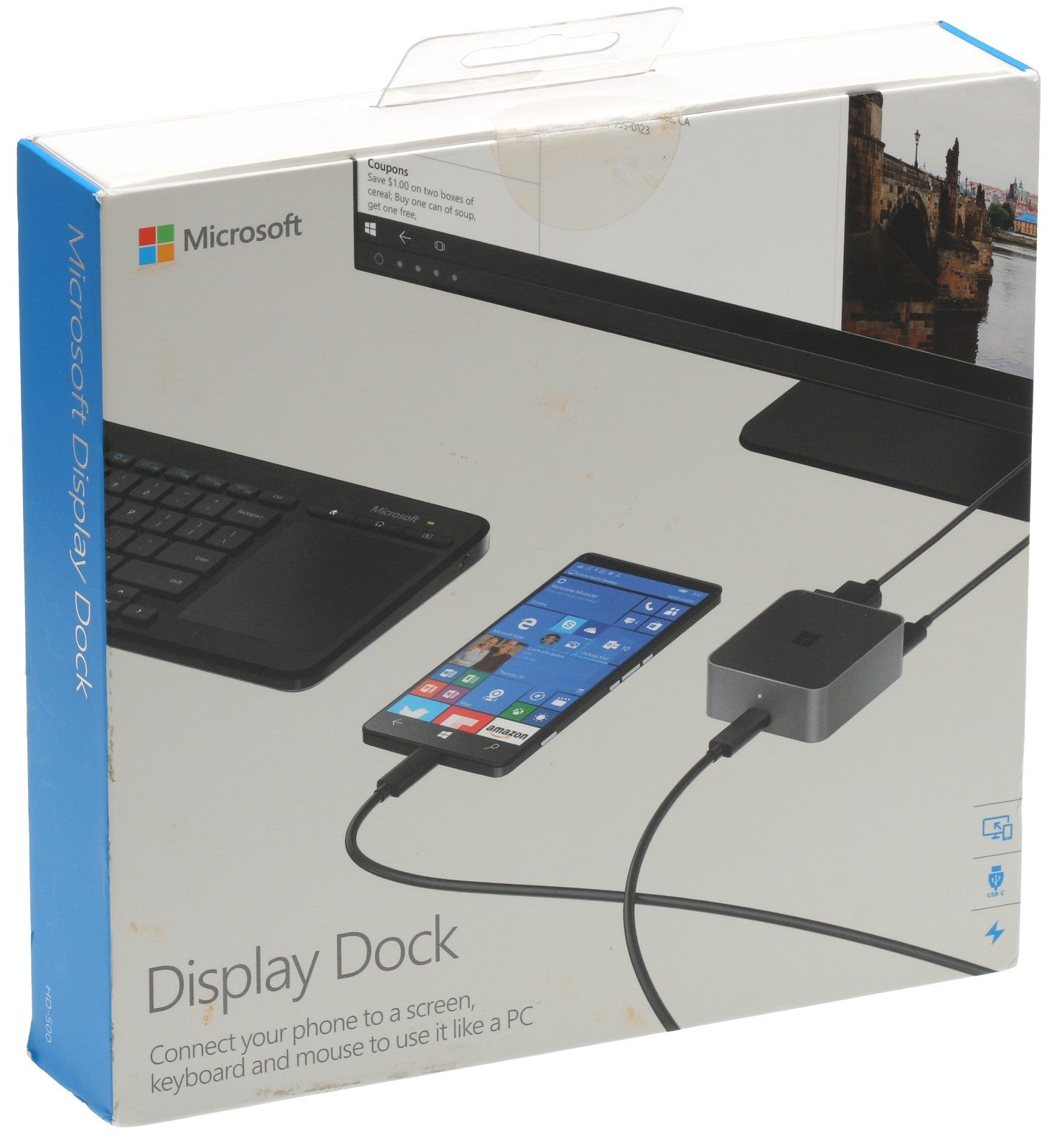 Microsoft Display Dock HD-500 Lumia 950 950XL Keyboard Mouse Monitor Interface-www.prostudioconnection.com