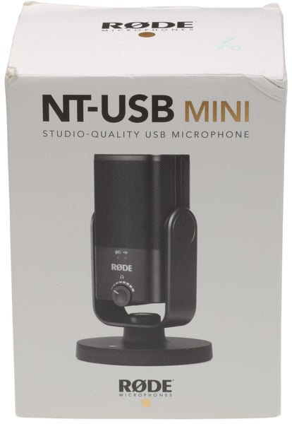 Rode NT-USB MINI Studio Quality Microphone w/ Direct Headphone Monitoring - NEW-www.prostudioconnection.com
