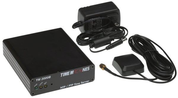 TimeMachines TM2000B GPS OCXO Disciplined PTP NTP Network Time Server w/ Antenna-www.prostudioconnection.com