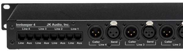 JK Audio Innkeeper 4 Line Broadcast Digital Hybrid Phone Audio Console Interface-www.prostudioconnection.com