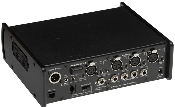 JK Audio RemoteMix 4 Portable Sports Field Mixer Broadcast Bluetooth Hybrid IFB-www.prostudioconnection.com
