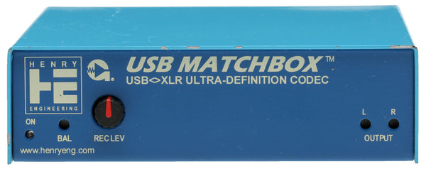 Henry Engineering 4700 USB Matchbox Analog Digital Converter Balanced Audio XLR-www.prostudioconnection.com