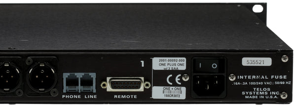 Telos One+One w/Auto Answer SAA Digital Phone Hybrid Broadcast Audio Interface-www.prostudioconnection.com