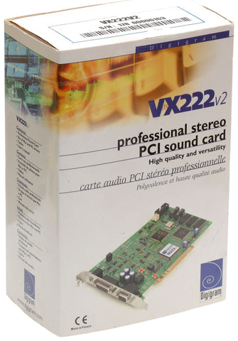 Digigram VX222 v2 24bit AES/EBU Digital Audio Balanced XLR Broadcast NEW IN BOX-www.prostudioconnection.com