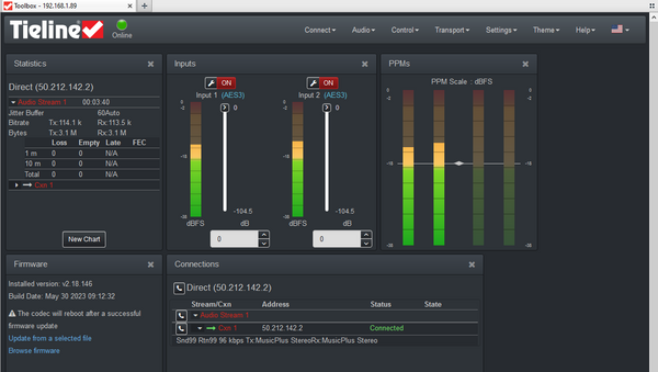Tieline Bridge-IT XTRA TLB5150 Audio Over IP Codec Internet AoIP SIP Endpoint-www.prostudioconnection.com